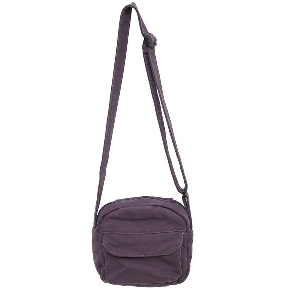 Canvas Small Crossbody Bags Men Purple Shoulder Purses With Zier :< - Picture 1 of 9